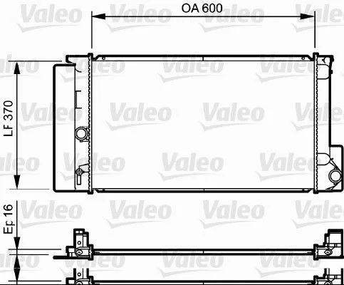 Chladič, chladenie motora VALEO 735250