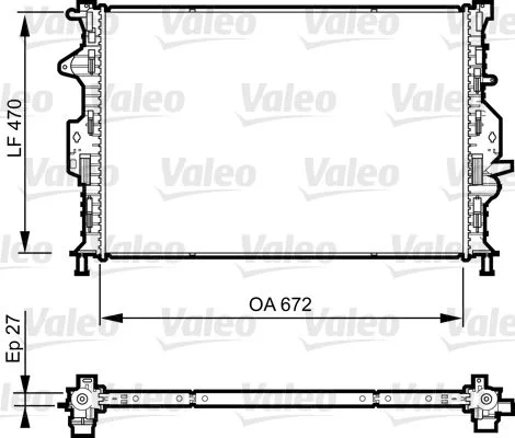 Chladič, chladenie motora VALEO 735374