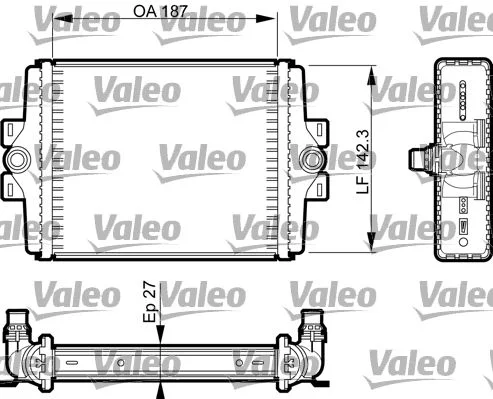 Radiator, engine cooling VALEO 735467