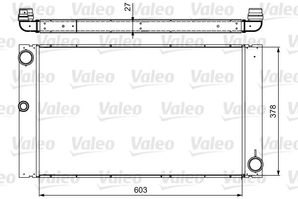 Radiatorius, variklio aušinimas VALEO 735475
