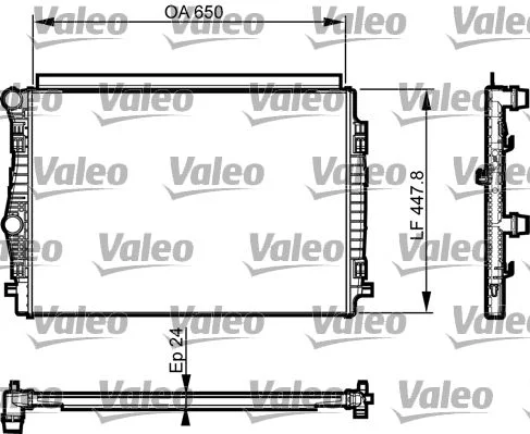 Chladič, chladenie motora VALEO 735559