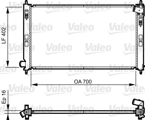 Chladič, chladenie motora VALEO 735575