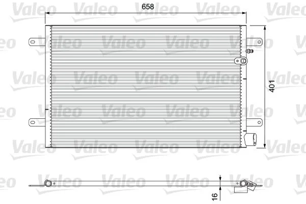 Condenser, air conditioning VALEO 814004