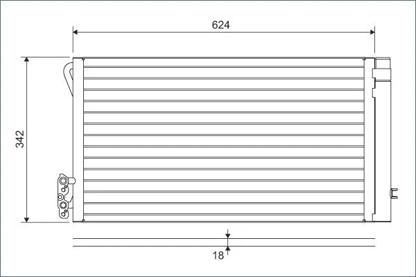 Condenser, air conditioning VALEO 814012