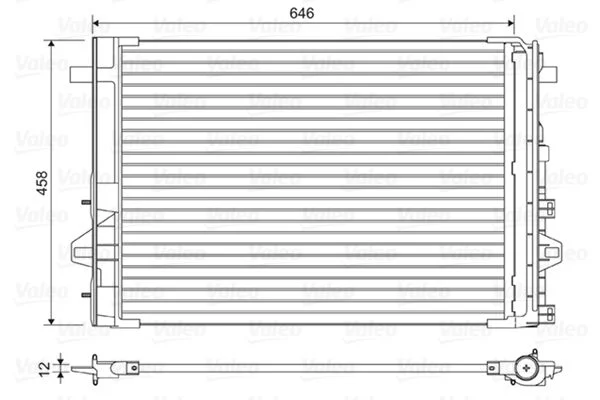 Condenser, air conditioning VALEO 814035