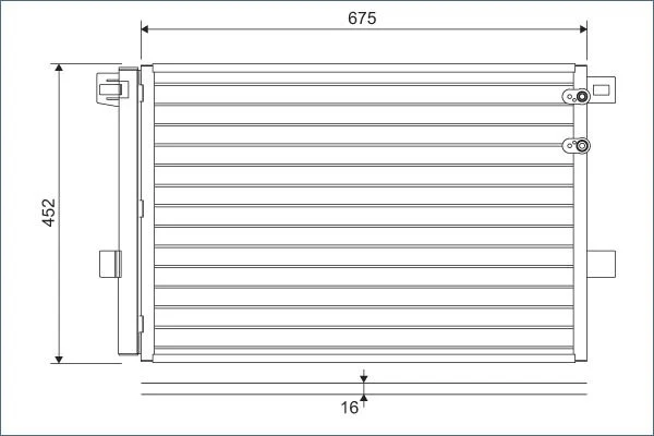 Condenser, air conditioning VALEO 814054