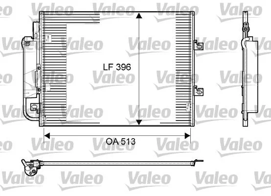Condenser, air conditioning VALEO 814061