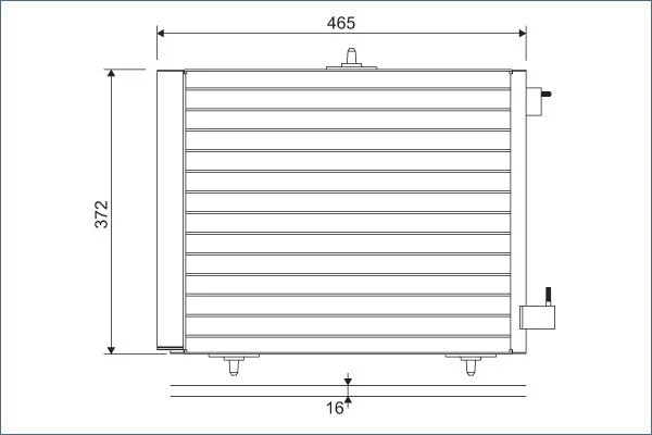 Condenser, air conditioning VALEO 814095