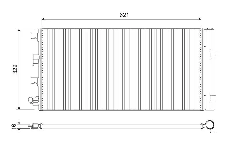 Condenser, air conditioning VALEO 814178