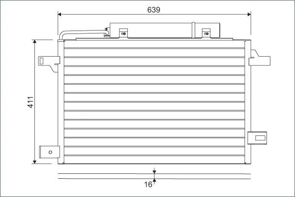 Condenser, air conditioning VALEO 814249