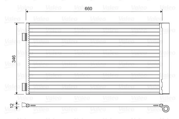 Condenser, air conditioning VALEO 814408