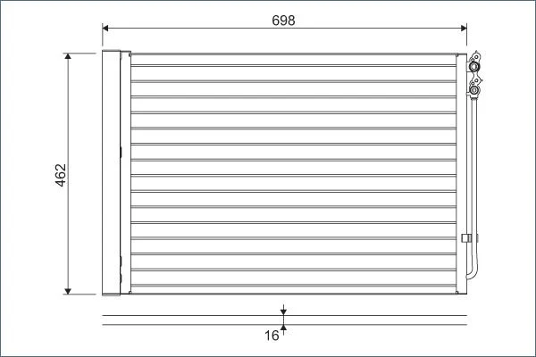 Condenser, air conditioning VALEO 814410