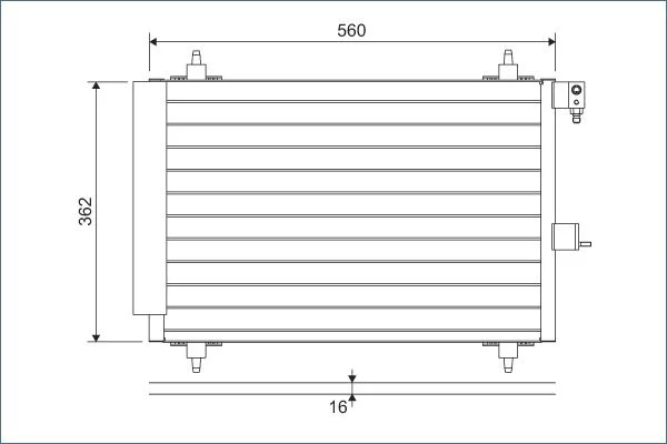 Condenser, air conditioning VALEO 817508