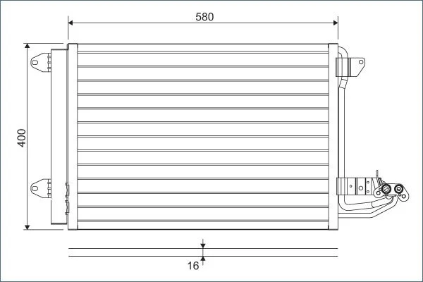 Condenser, air conditioning VALEO 817777