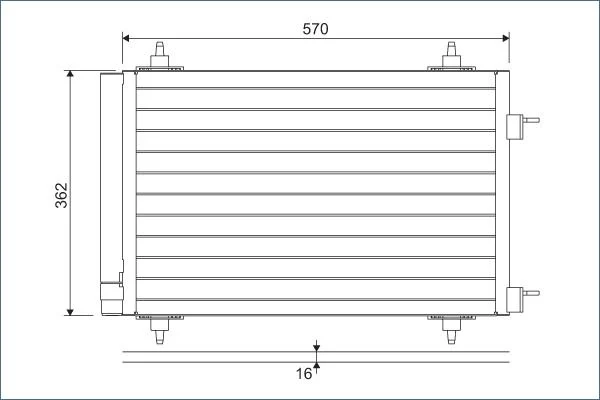 Condenser, air conditioning VALEO 818170