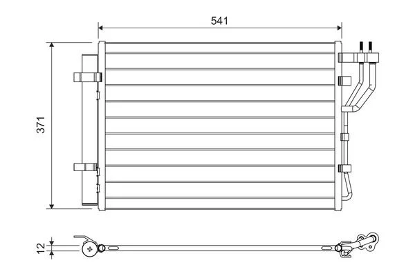 Condenser, air conditioning VALEO 822582
