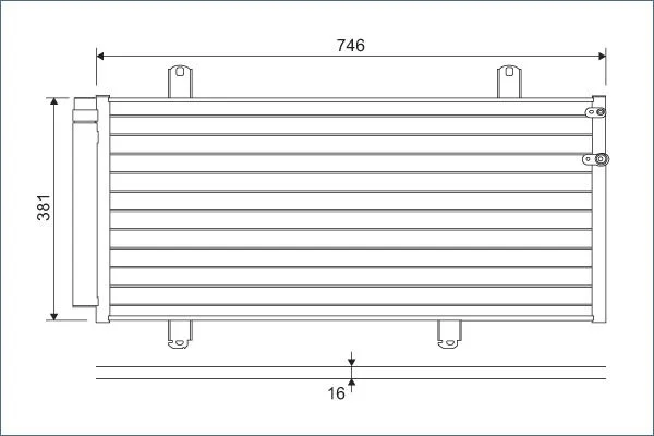 Condenser, air conditioning VALEO 822584