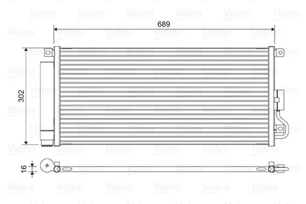 Condenser, air conditioning VALEO 822592