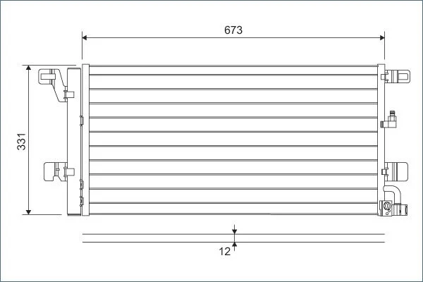 Condenser, air conditioning VALEO 822596