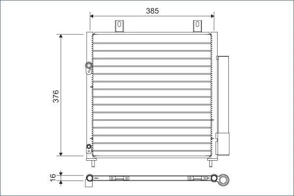 Condenser, air conditioning VALEO 822600