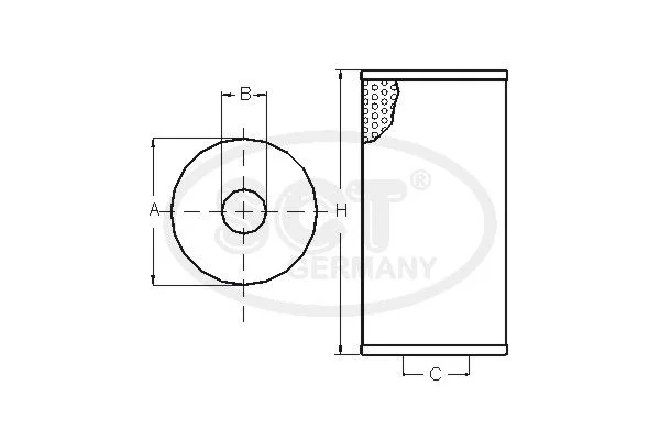 Alyvos filtras SCT - MANNOL SH425/1P