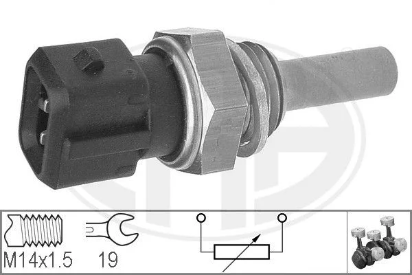 Sensor, coolant temperature ERA 330129