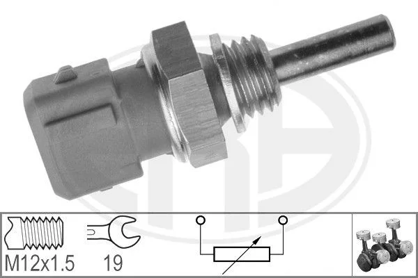 Sensor, coolant temperature ERA 330135