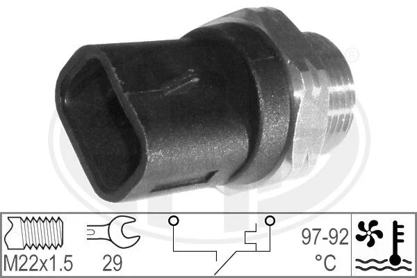 Temperature Switch, radiator fan ERA 330179