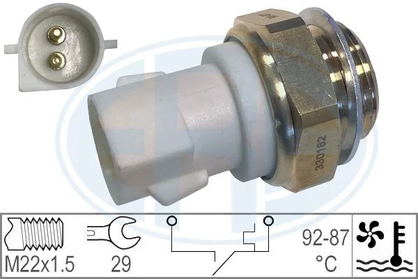 Spínač teploty, ventilátor chladiča ERA 330182
