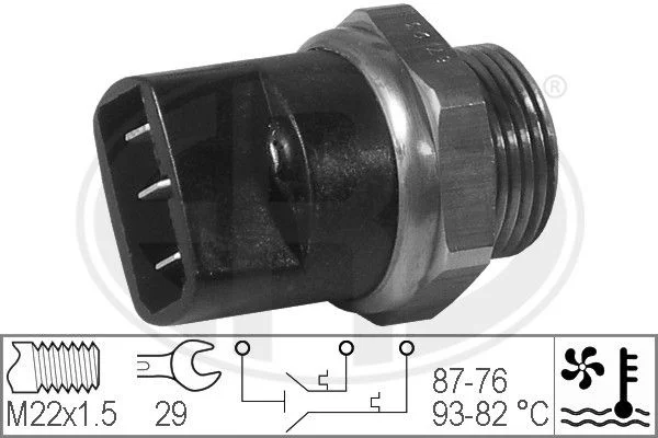 Temperature Switch, radiator fan ERA 330212