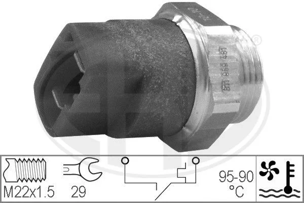 Spínač teploty, ventilátor chladiča ERA 330297