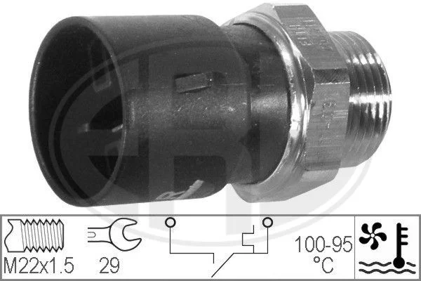 Spínač teploty, ventilátor chladiča ERA 330298