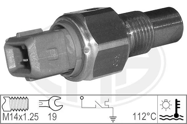 Teplotný spínač, kontrolka chladiacej kvapaliny ERA 330556