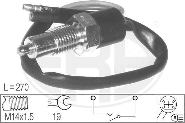 Spínač, cúvacie svetlo ERA 330762