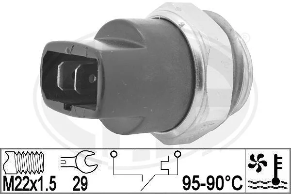 Spínač teploty, ventilátor chladiča ERA 330962
