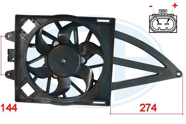 Ventilátor, chladenie motora ERA 352003