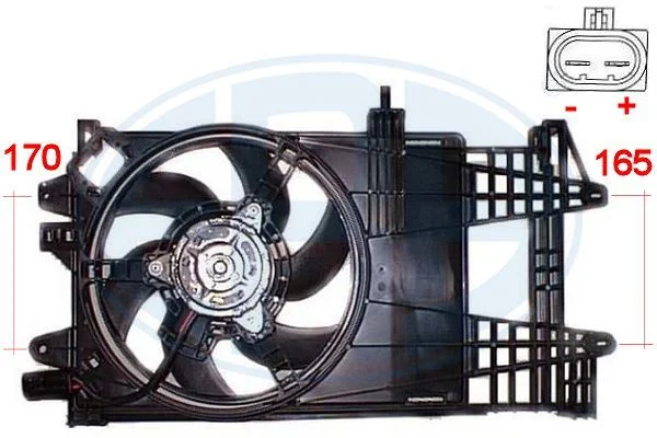 Ventilátor, chladenie motora ERA 352014