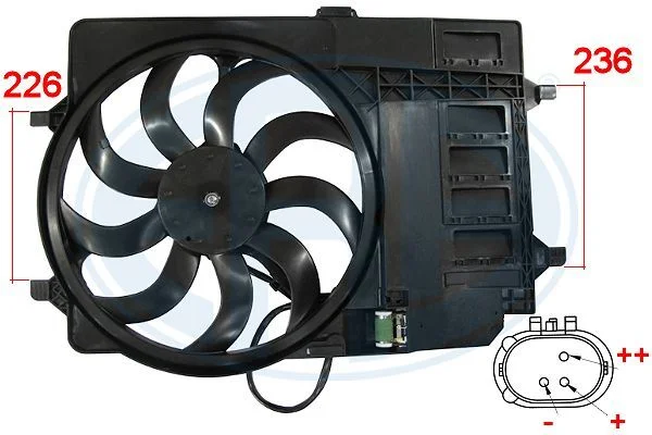 Ventilátor, chladenie motora ERA 352016