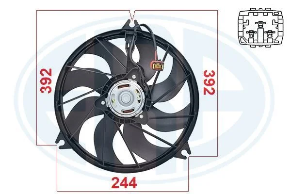 Ventilátor, chladenie motora ERA 352079