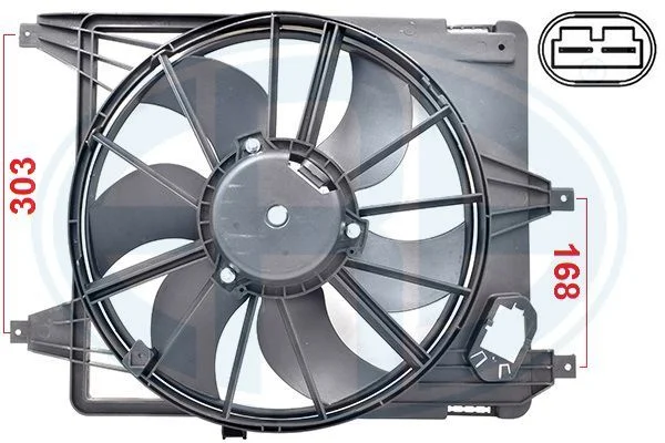 Ventilátor, chladenie motora ERA 352086