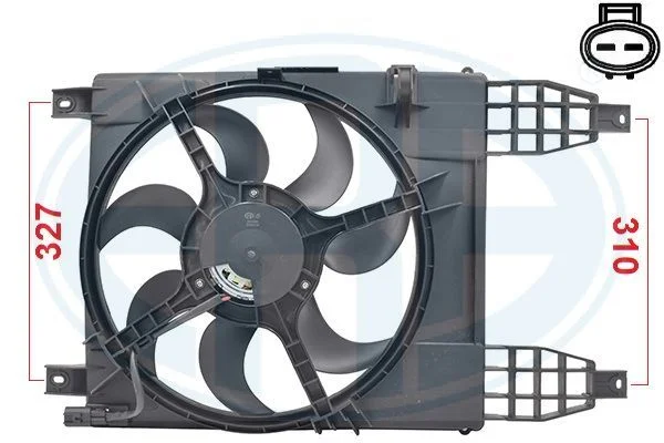 Ventilátor, chladenie motora ERA 352088