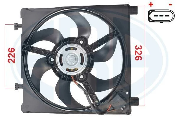 Ventilátor, chladenie motora ERA 352122