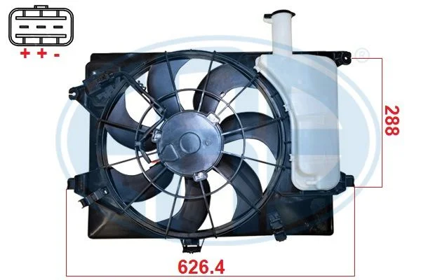 Ventilátor, chladenie motora ERA 352135