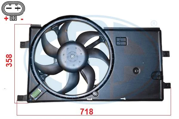Ventilátor, chladenie motora ERA 352141
