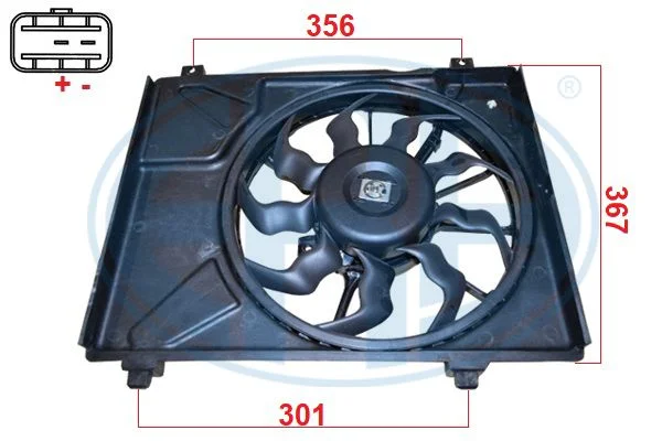 Ventilátor, chladenie motora ERA 352145