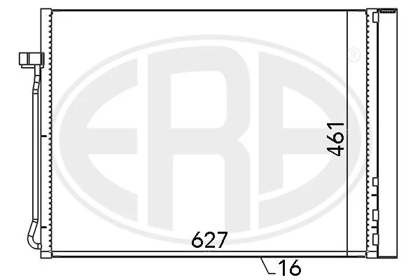 Condenser, air conditioning ERA 667102