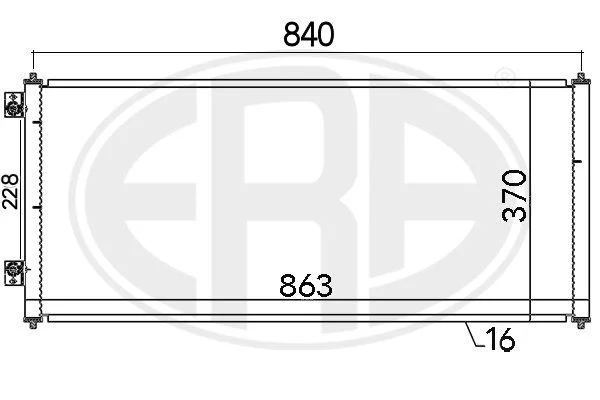 Condenser, air conditioning ERA 667144
