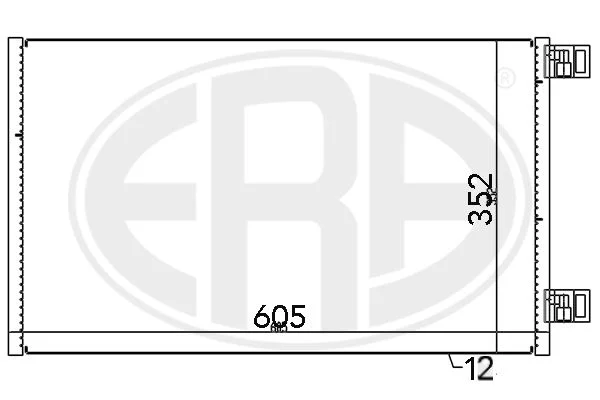 Condenser, air conditioning ERA 667148
