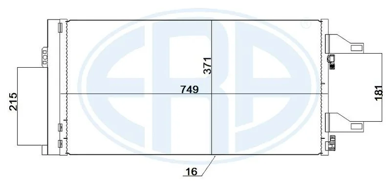 Condenser, air conditioning ERA 667247