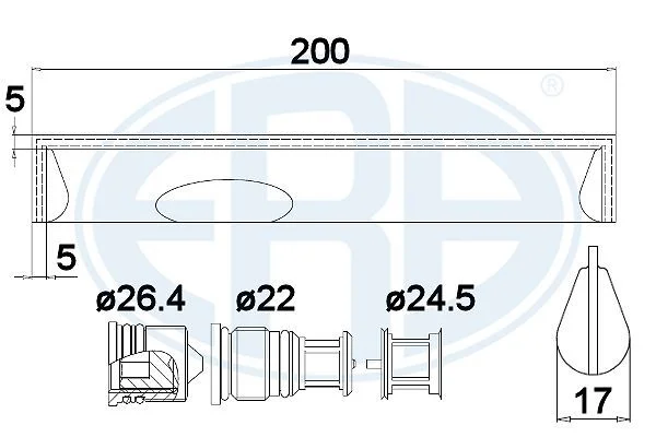 Sušič vzduchu, klimatizácia ERA 668011